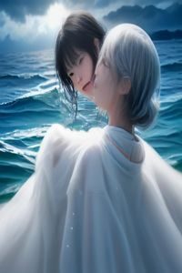 日系动漫新番海报，二次元少年主角在樱花飞舞的校园场景中奔跑，色彩鲜艳活泼